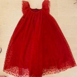 Girls Red tulle size 8 dress